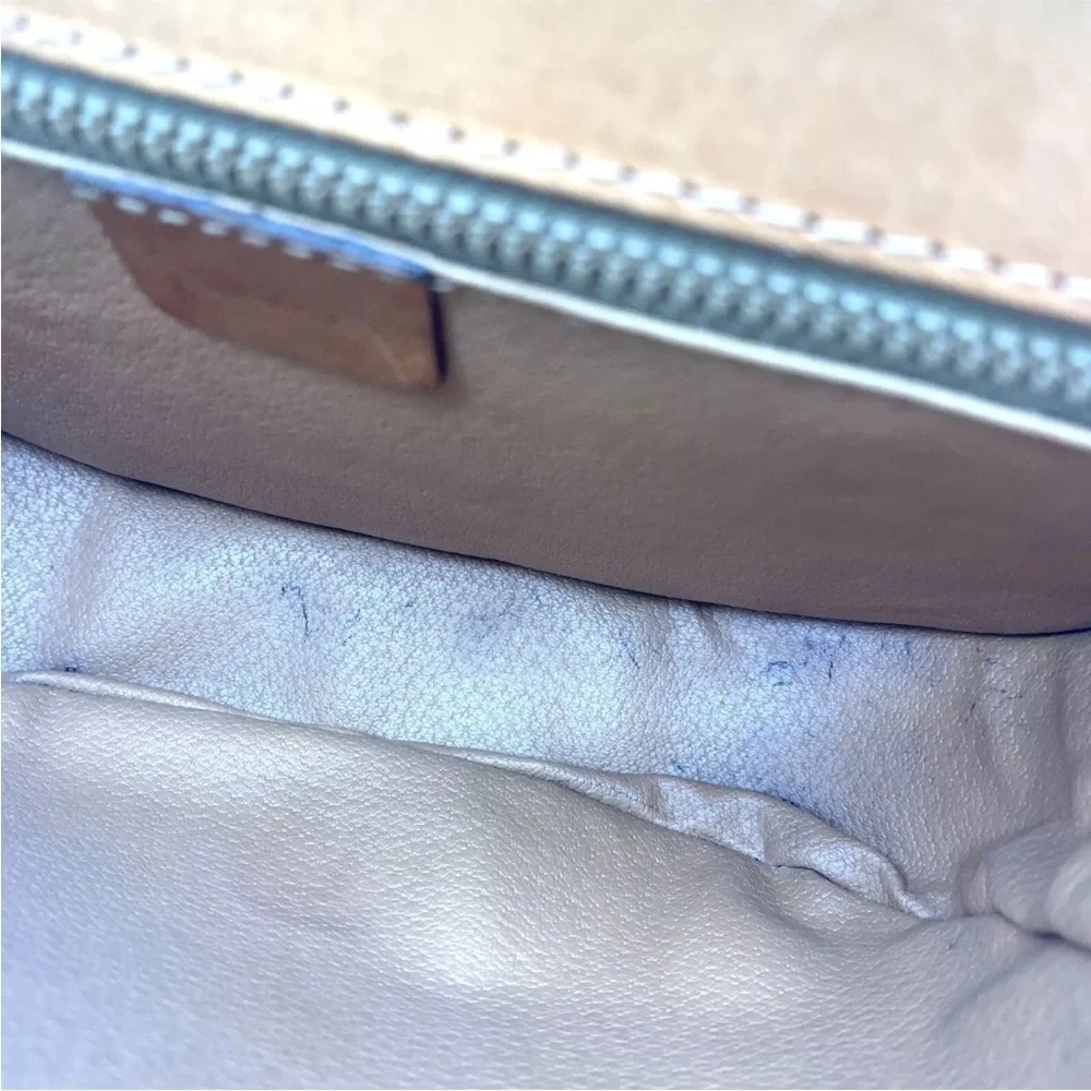Celine Macadam Triomphe canvas and leather shoulder bag